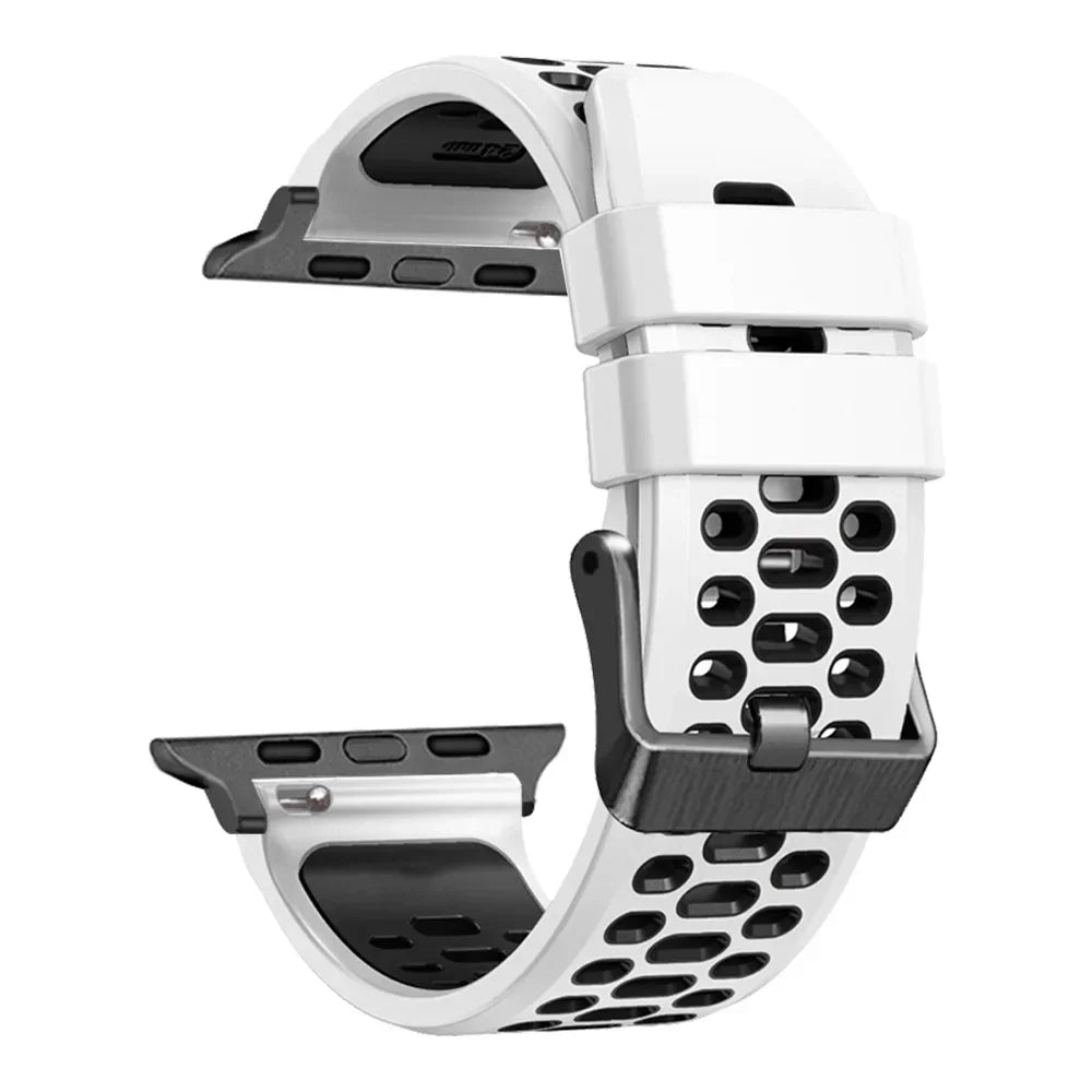 Sports Silicone Apple Watch Band | Durable, Adjustable, and Breathable - ZNOVOTECH