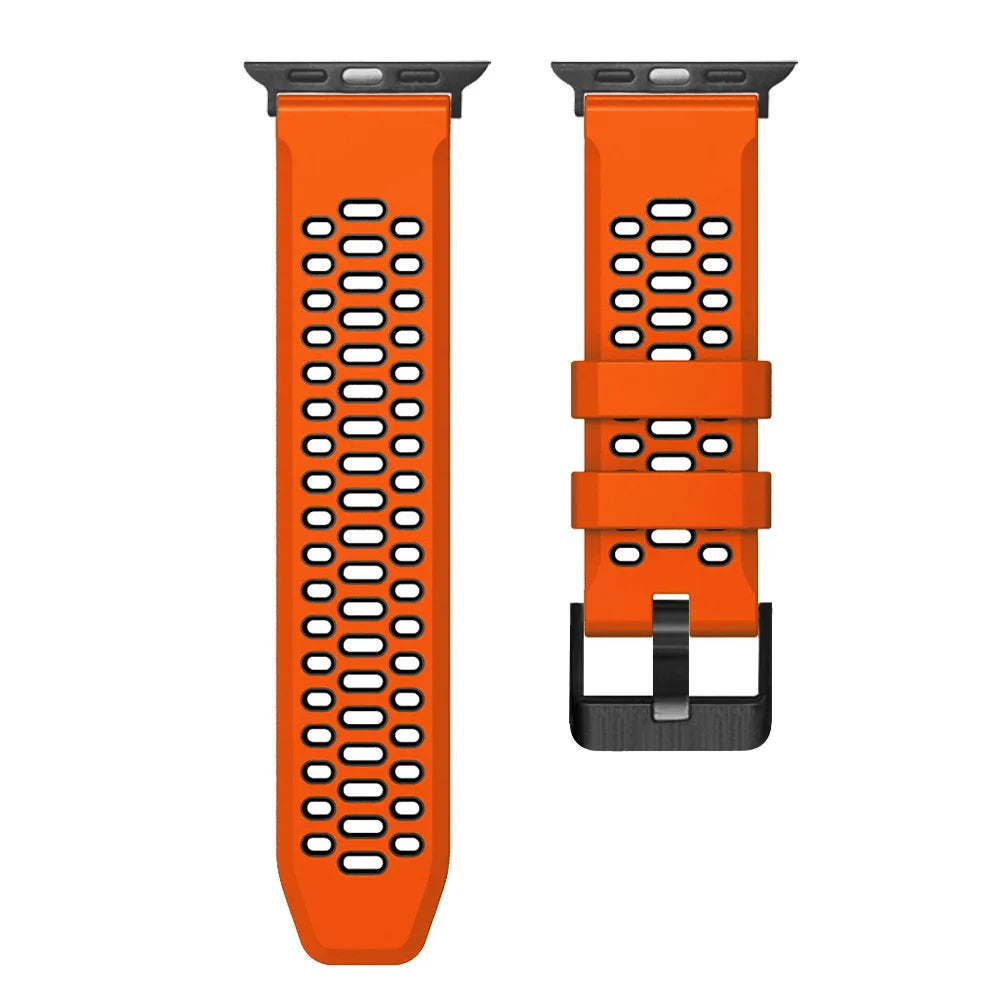 Sports Silicone Apple Watch Band | Durable, Adjustable, and Breathable - ZNOVOTECH