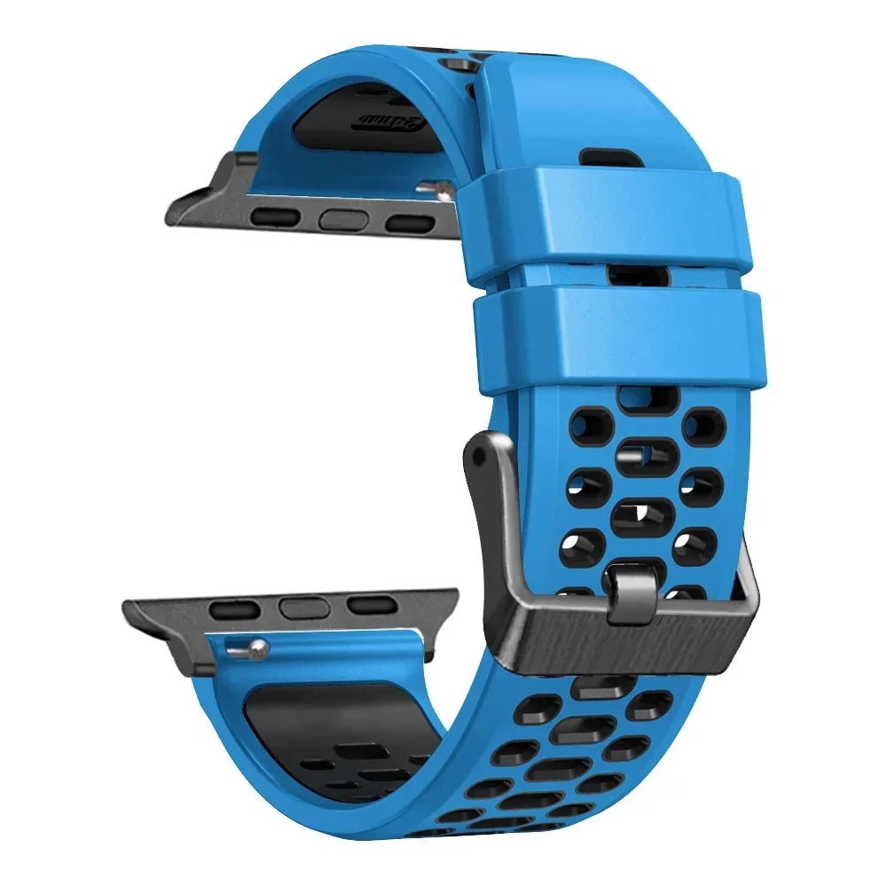 Sports Silicone Apple Watch Band | Durable, Adjustable, and Breathable - ZNOVOTECH