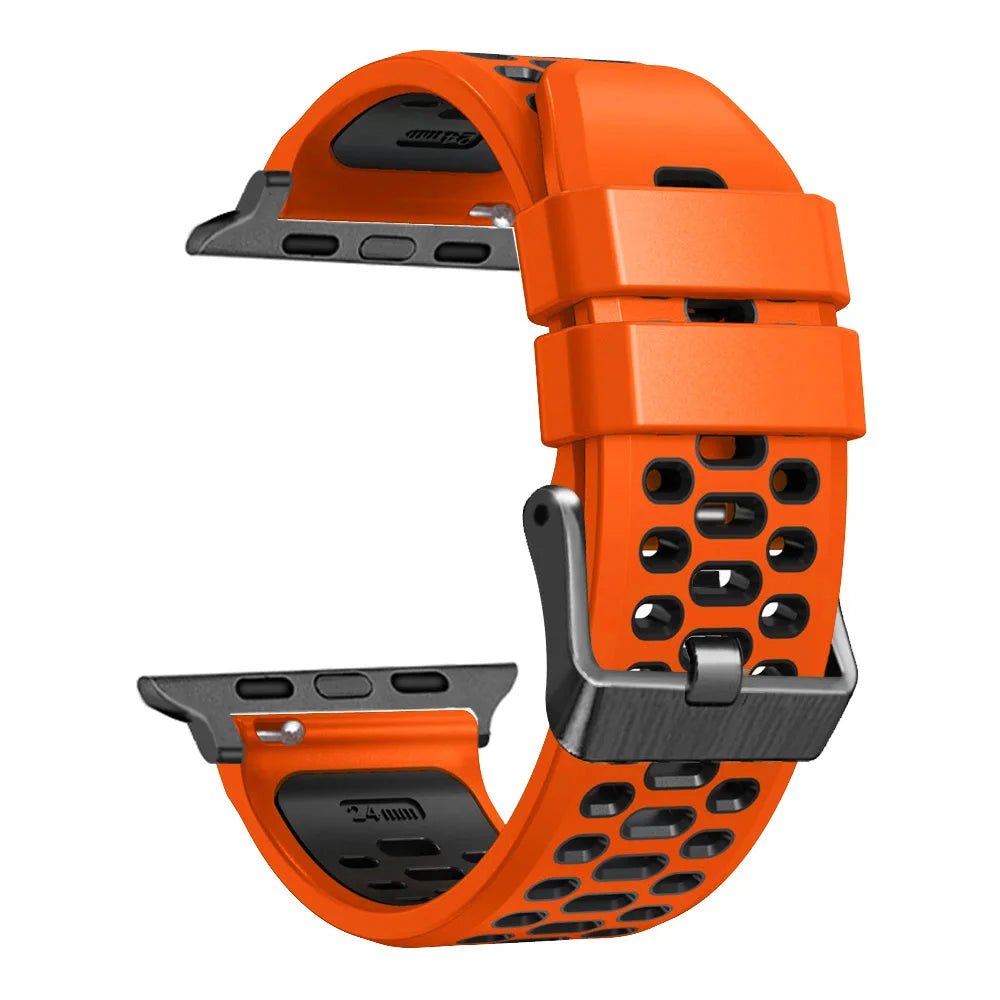 Sports Silicone Apple Watch Band | Durable, Adjustable, and Breathable - ZNOVOTECH