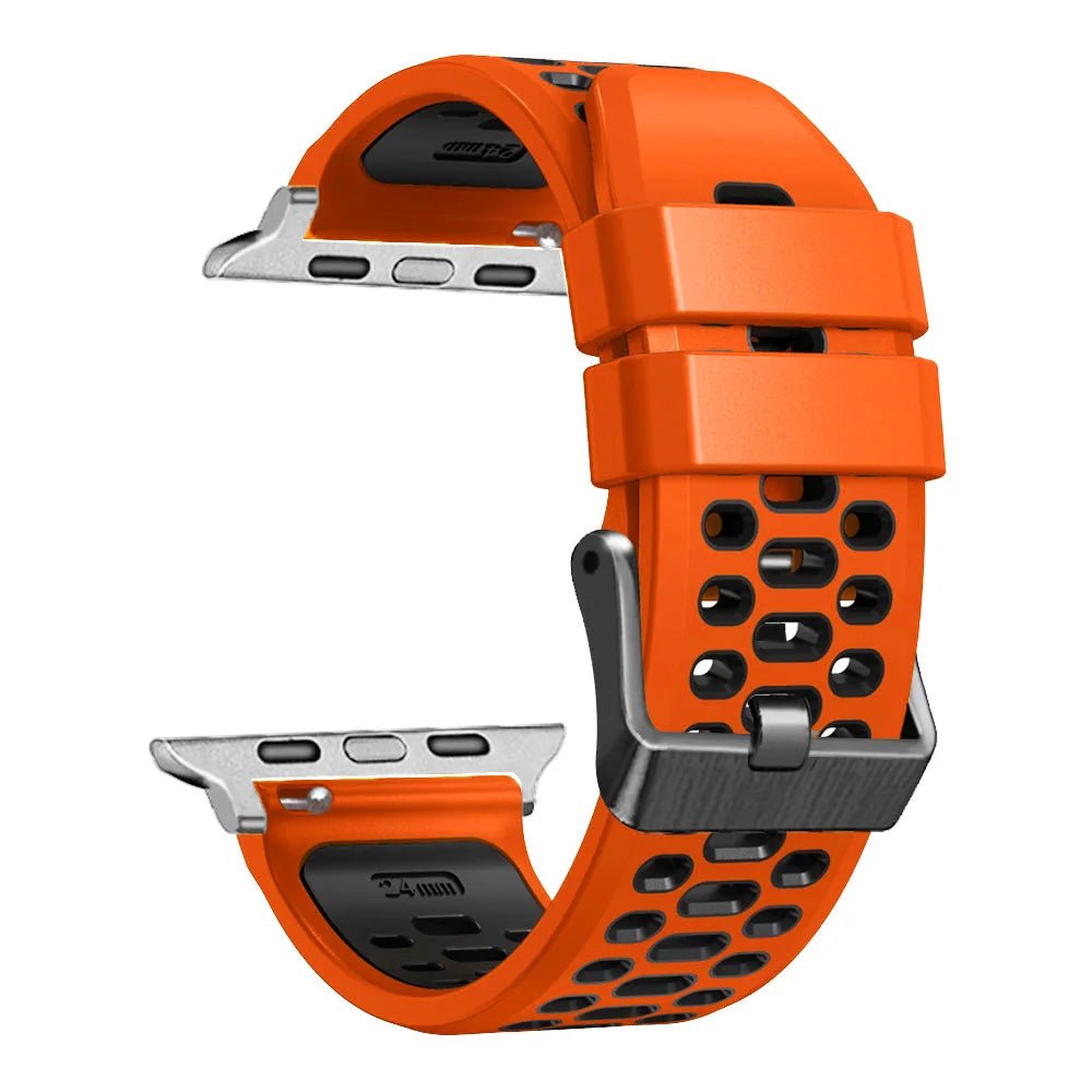 Sports Silicone Apple Watch Band | Durable, Adjustable, and Breathable - ZNOVOTECH