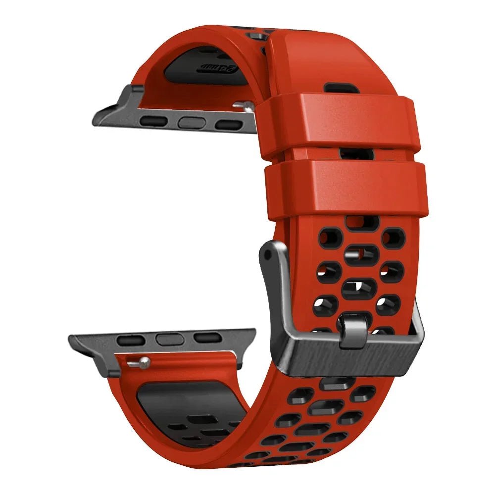 Sports Silicone Apple Watch Band | Durable, Adjustable, and Breathable - ZNOVOTECH