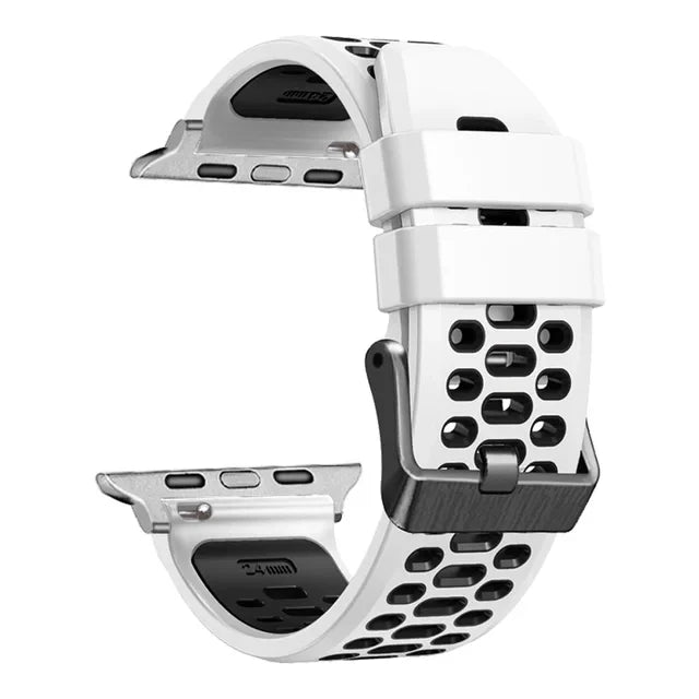 Sports Silicone Apple Watch Band | Durable, Adjustable, and Breathable - ZNOVOTECH