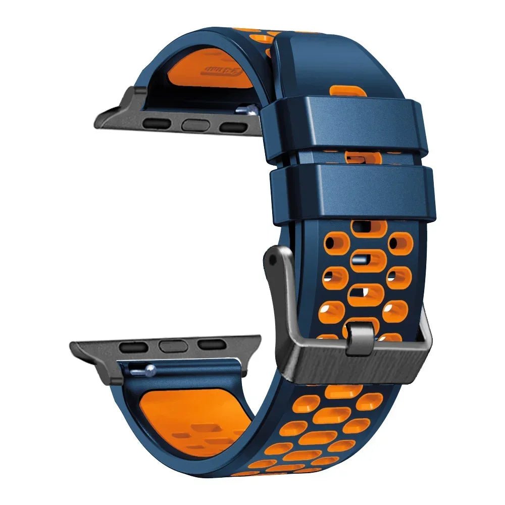 Sports Silicone Apple Watch Band | Durable, Adjustable, and Breathable - ZNOVOTECH