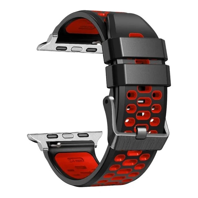 Sports Silicone Apple Watch Band | Durable, Adjustable, and Breathable - ZNOVOTECH