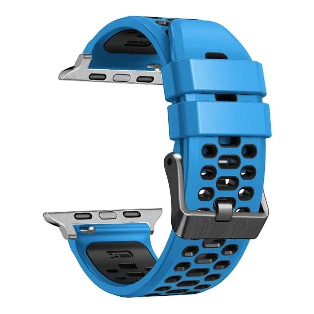 Sports Silicone Apple Watch Band | Durable, Adjustable, and Breathable - ZNOVOTECH