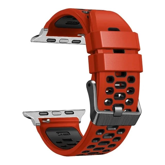 Sports Silicone Apple Watch Band | Durable, Adjustable, and Breathable - ZNOVOTECH