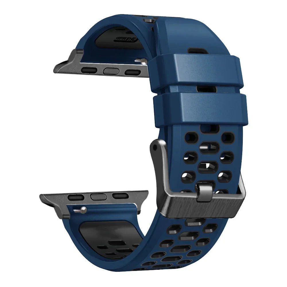 Sports Silicone Apple Watch Band | Durable, Adjustable, and Breathable - ZNOVOTECH