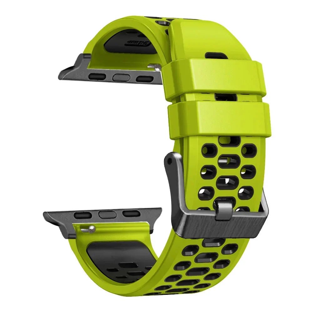 Sports Silicone Apple Watch Band | Durable, Adjustable, and Breathable - ZNOVOTECH