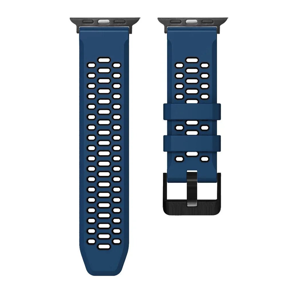 Sports Silicone Apple Watch Band | Durable, Adjustable, and Breathable - ZNOVOTECH
