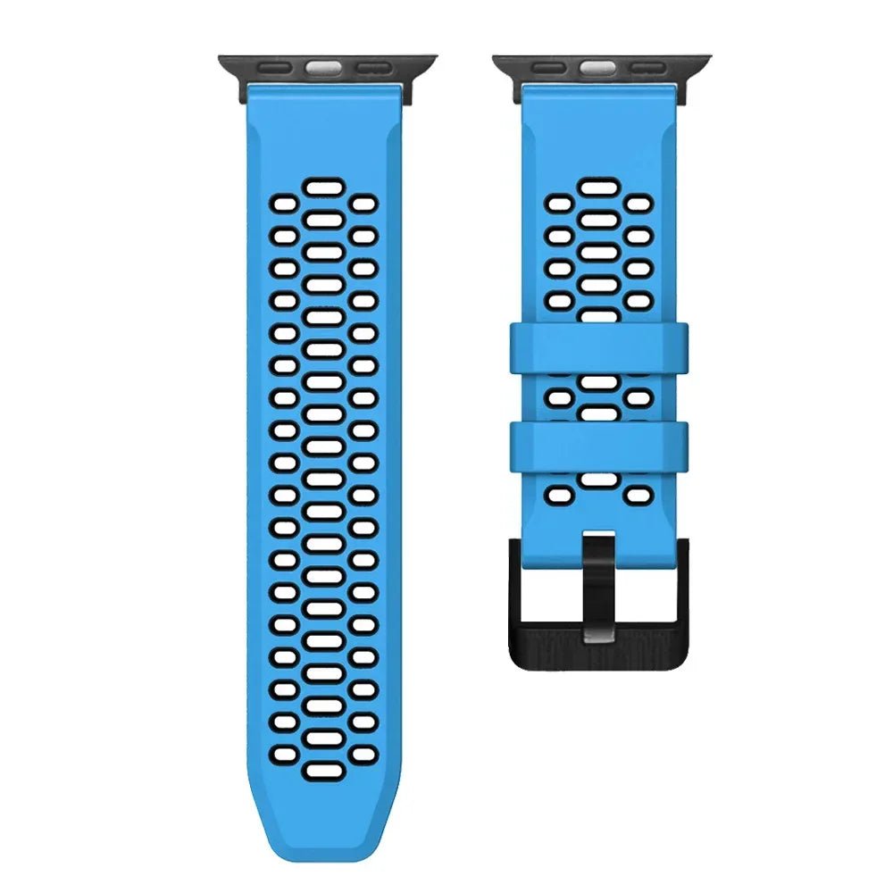 Sports Silicone Apple Watch Band | Durable, Adjustable, and Breathable - ZNOVOTECH