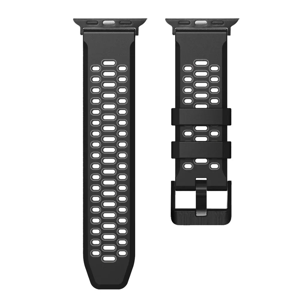 Sports Silicone Apple Watch Band | Durable, Adjustable, and Breathable - ZNOVOTECH