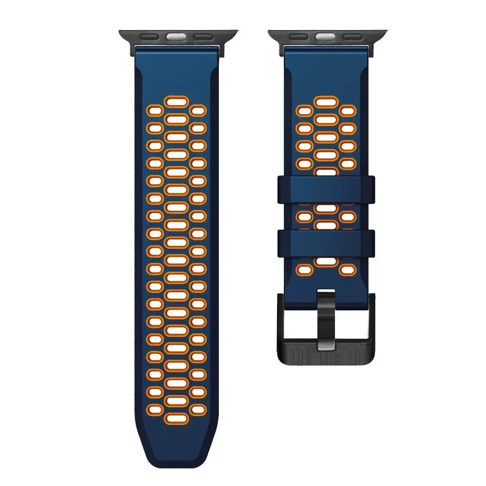 Sports Silicone Apple Watch Band | Durable, Adjustable, and Breathable - ZNOVOTECH