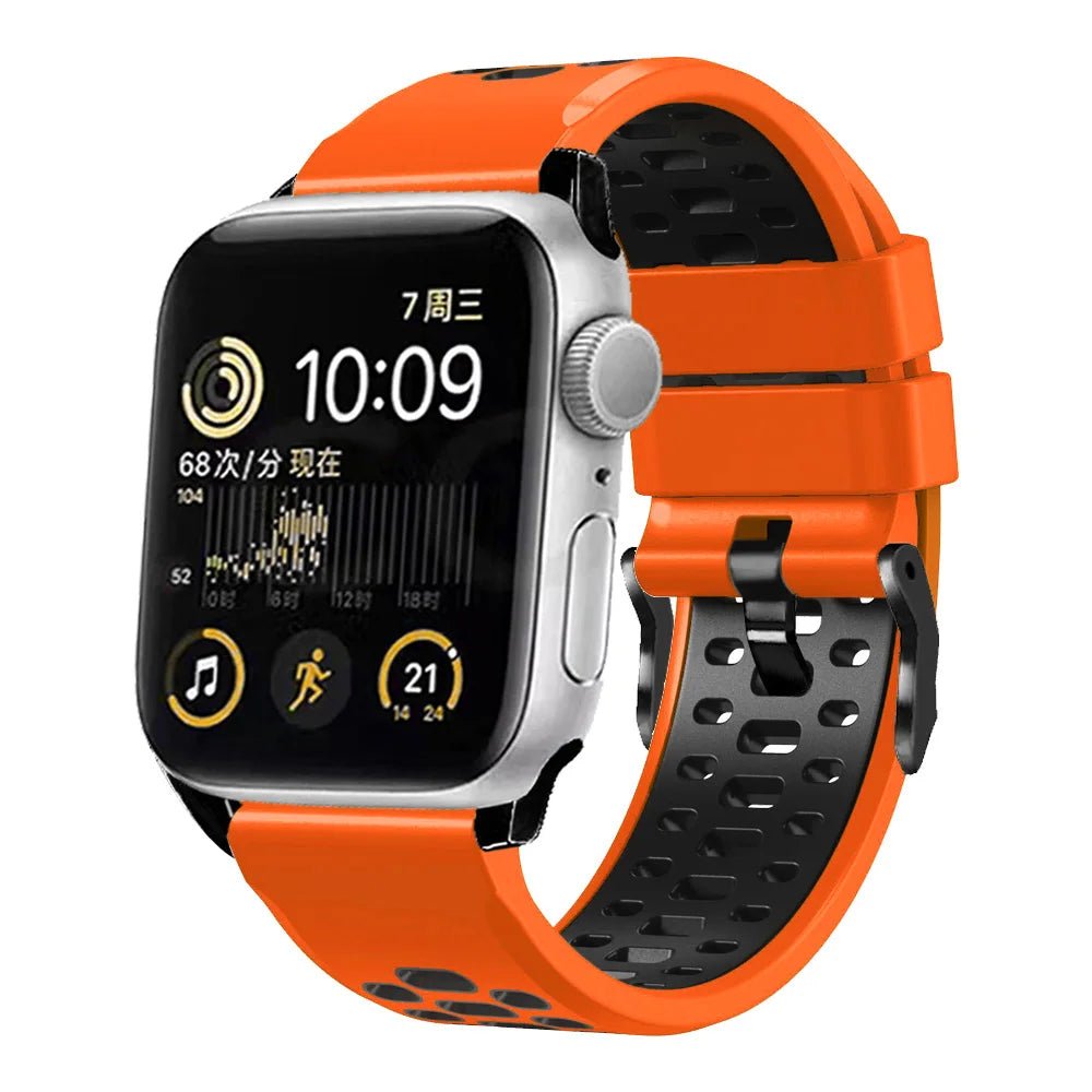 Sports Silicone Apple Watch Band | Durable, Adjustable, and Breathable - ZNOVOTECH