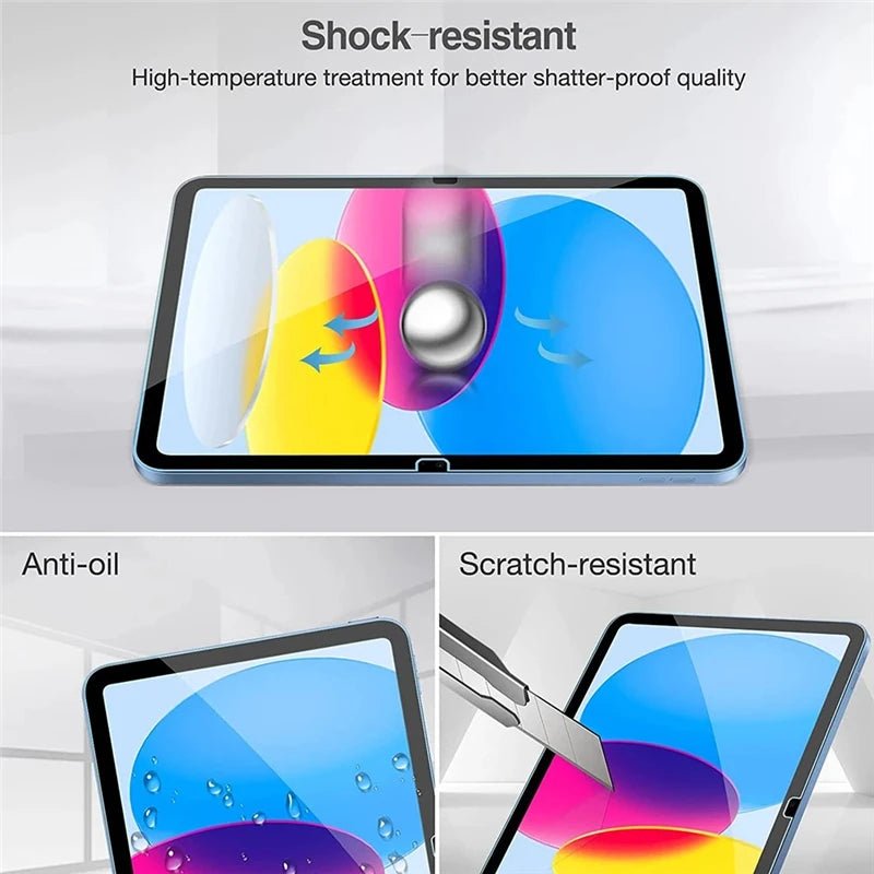 2 - Pack Tempered Glass Screen Protector | For iPad 10th Gen, Air, Pro - ZNOVOTECH