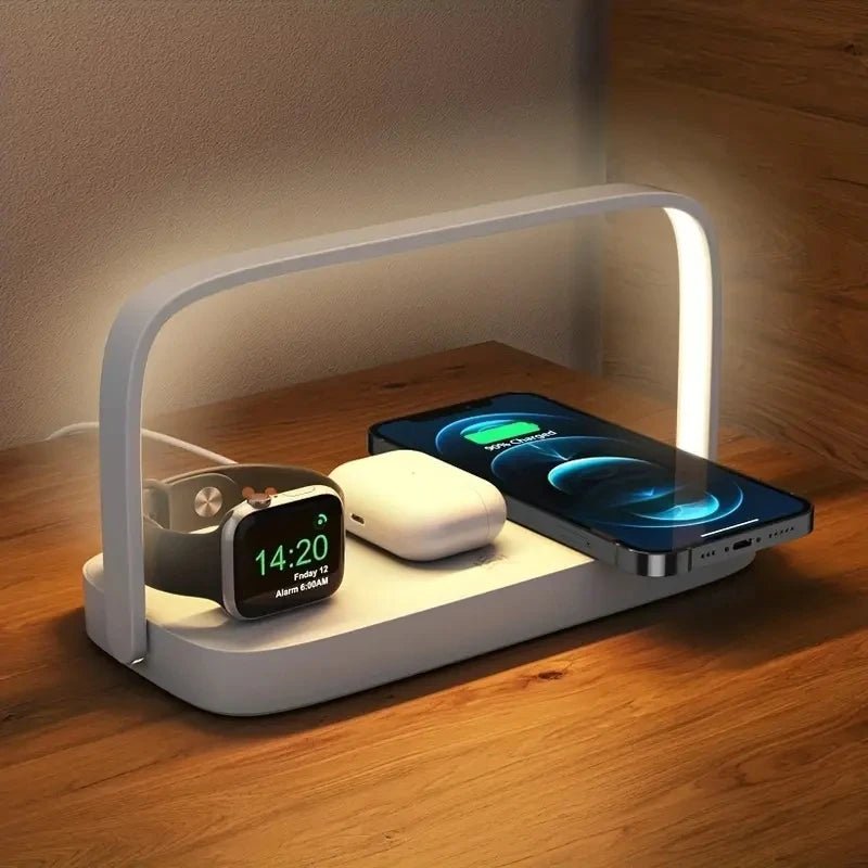 4 - in - 1 Wireless Charging Station with LED - ZNOVOTECH