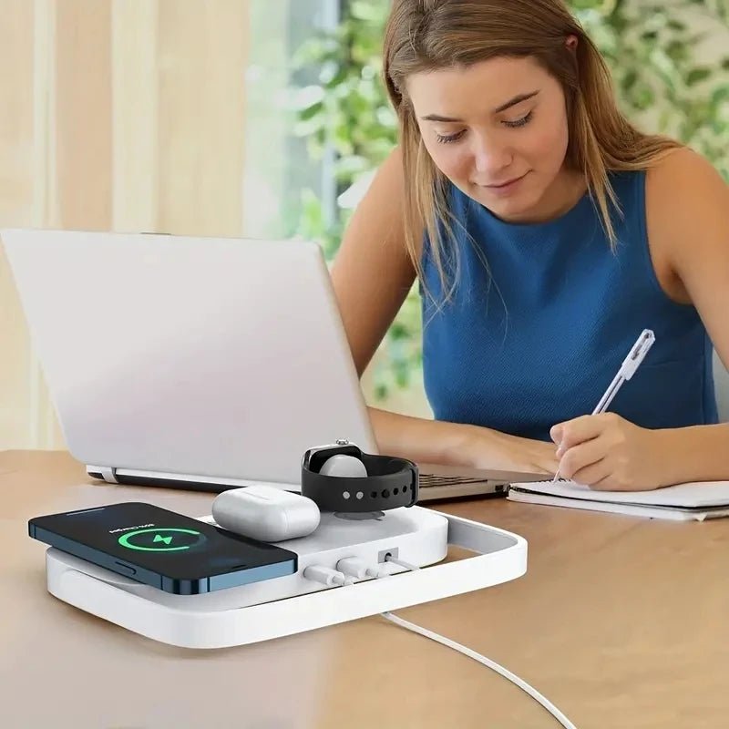 4 - in - 1 Wireless Charging Station with LED - ZNOVOTECH