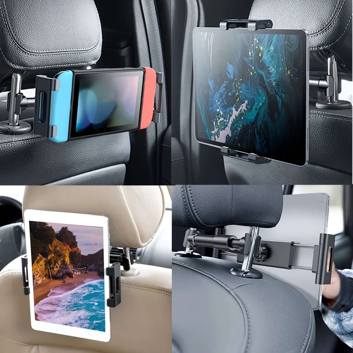 Adjustable Car Tablet Holder | Backseat Entertainment Mount - ZNOVOTECH