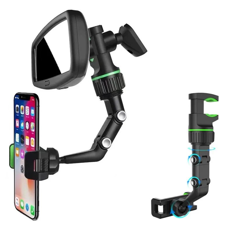 Adjustable Rearview Mirror Phone Holder - ZNOVOTECH