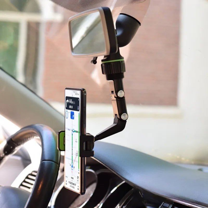 Adjustable Rearview Mirror Phone Holder - ZNOVOTECH