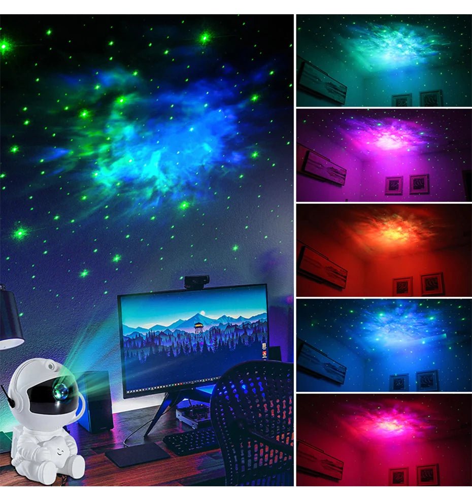 Astronaut Star Galaxy Projector | Remote Control & Multiple Light Modes - ZNOVOTECH