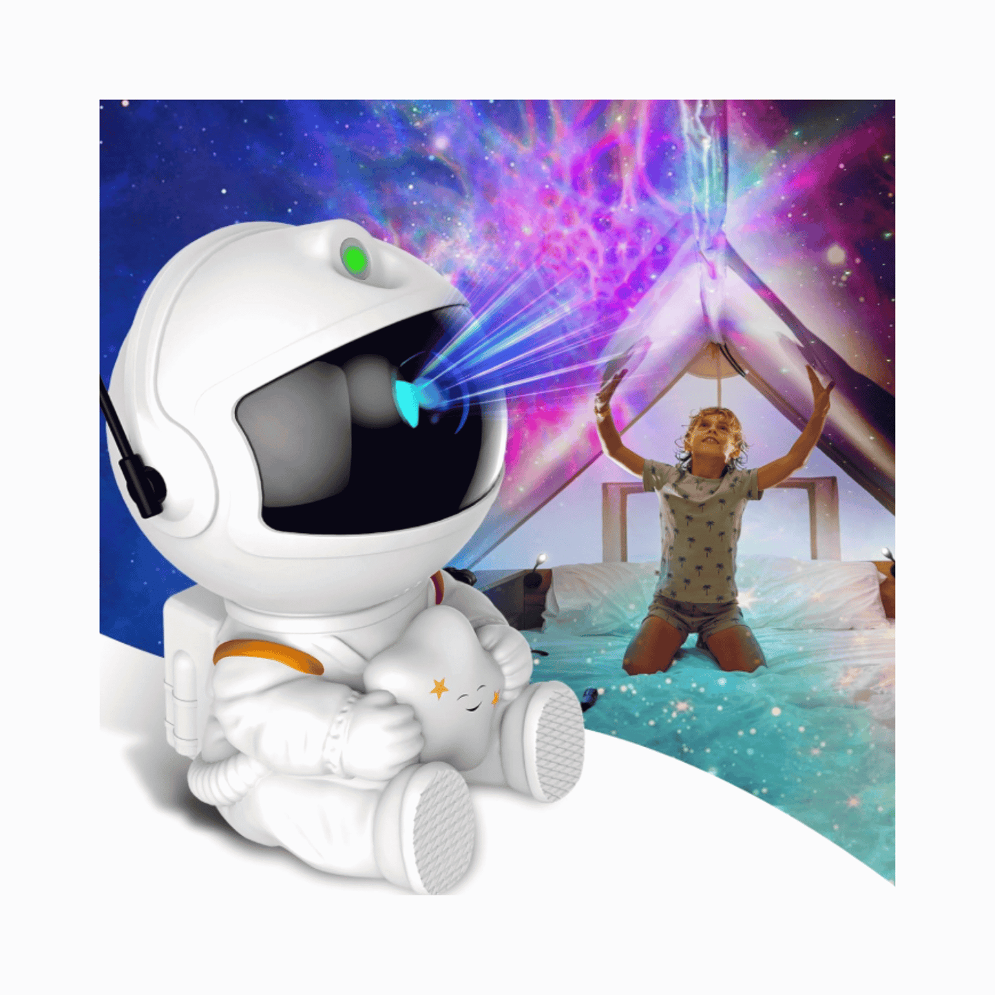 Astronaut Star Galaxy Projector | Remote Control & Multiple Light Modes - ZNOVOTECH