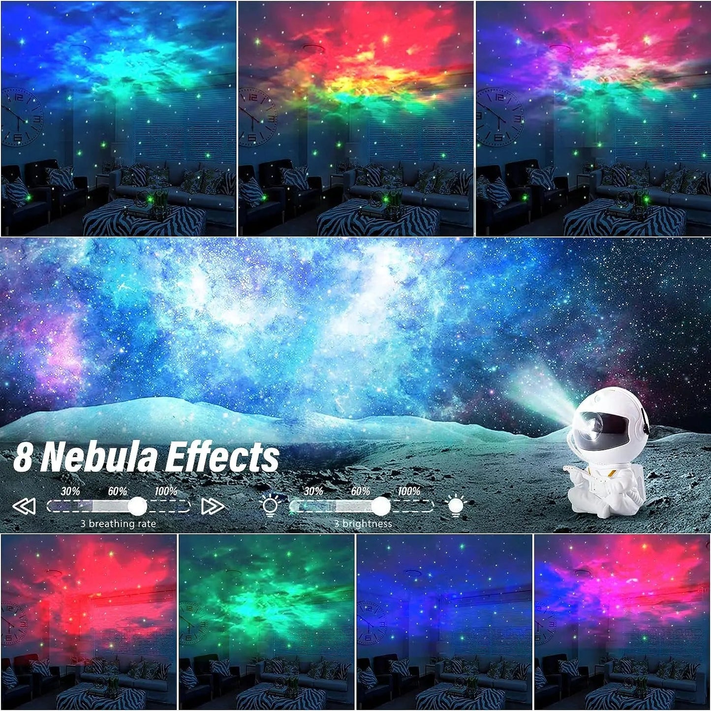 Astronaut Star Galaxy Projector | Remote Control & Multiple Light Modes - ZNOVOTECH