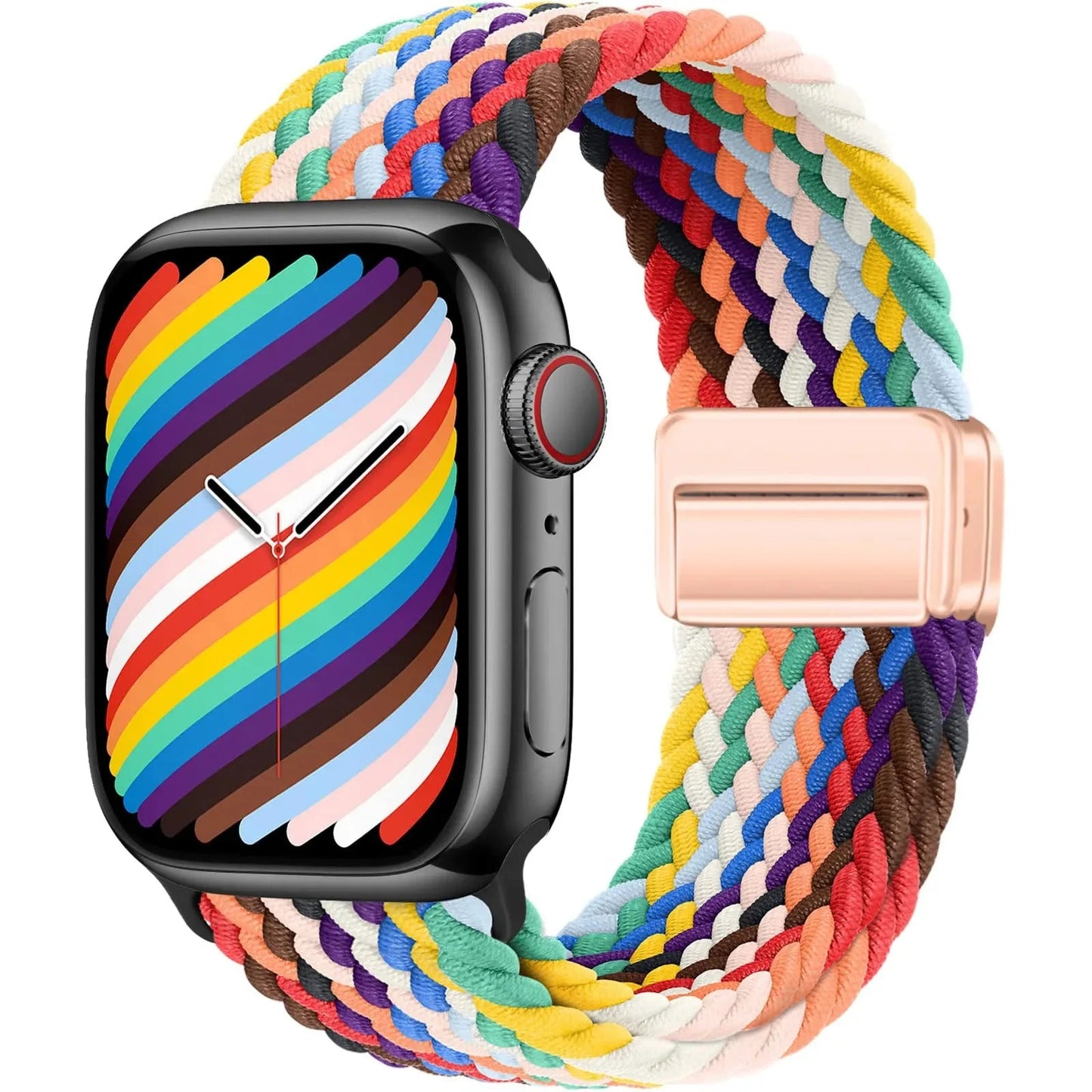 Braided Magnetic Apple Watch Band | Stretchy, Breathable, and Stylish - ZNOVOTECH