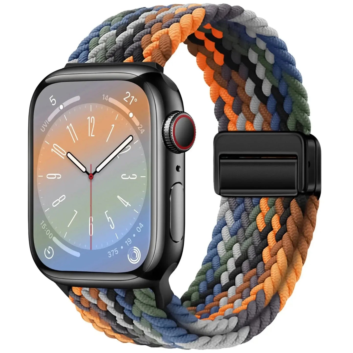 Braided Magnetic Apple Watch Band | Stretchy, Breathable, and Stylish - ZNOVOTECH