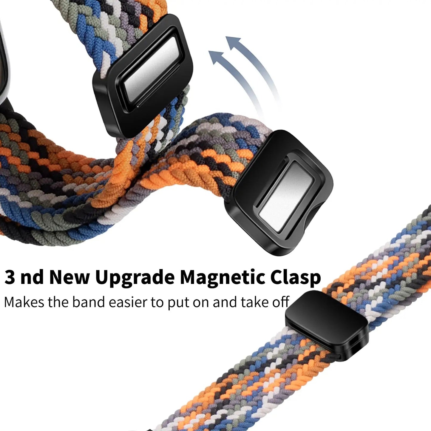 Braided Magnetic Apple Watch Band | Stretchy, Breathable, and Stylish - ZNOVOTECH