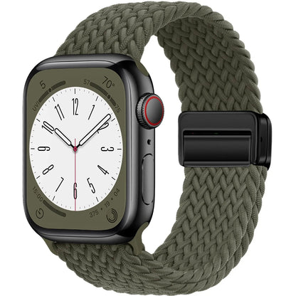 Braided Magnetic Apple Watch Band | Stretchy, Breathable, and Stylish - ZNOVOTECH