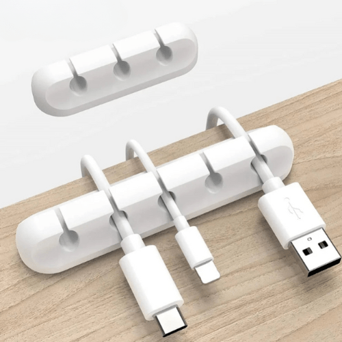 Cable Organizer Clips | Multi - Slot Cord Management Holder for Desk and Wall - ZNOVOTECH