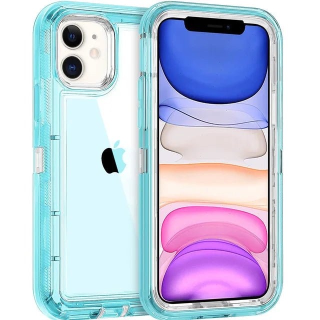 Crystal Clear Shockproof Phone Case | Transparent Slim Cover for iPhone 14, 15, 16, and More - ZNOVOTECH