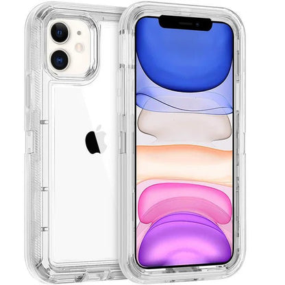 Crystal Clear Shockproof Phone Case | Transparent Slim Cover for iPhone 14, 15, 16, and More - ZNOVOTECH