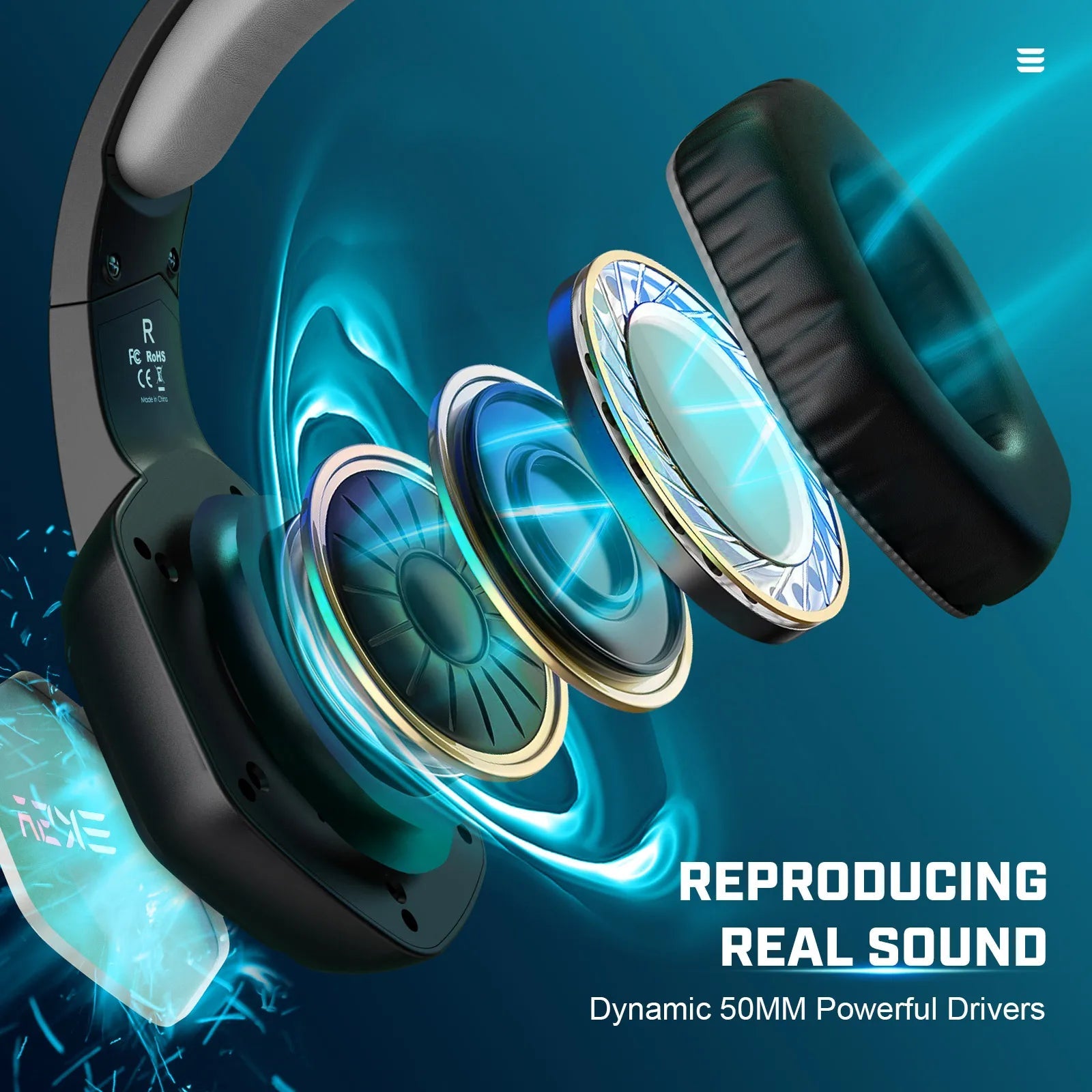 EKSA Wireless Gaming Headset – 7.1 Surround Sound & RGB Lighting - ZNOVOTECH