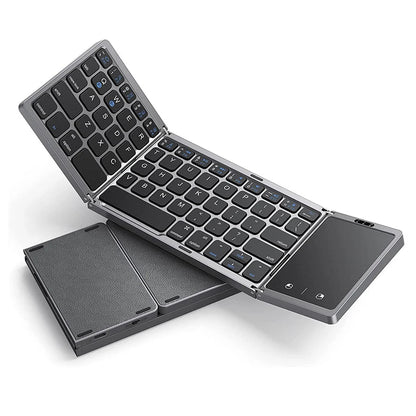 Foldable Bluetooth Keyboard with Touchpad – Ultra - Portable & Rechargeable - ZNOVOTECH