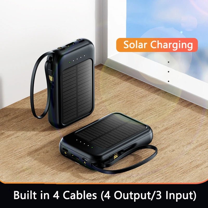 Lenovo 50000mAh Solar Power Bank | 2024 Super Fast Charging Portable Charger - ZNOVOTECH