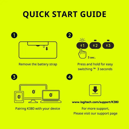 Logitech K380 Wireless Bluetooth Keyboard – Compact & Multi - Device - ZNOVOTECH