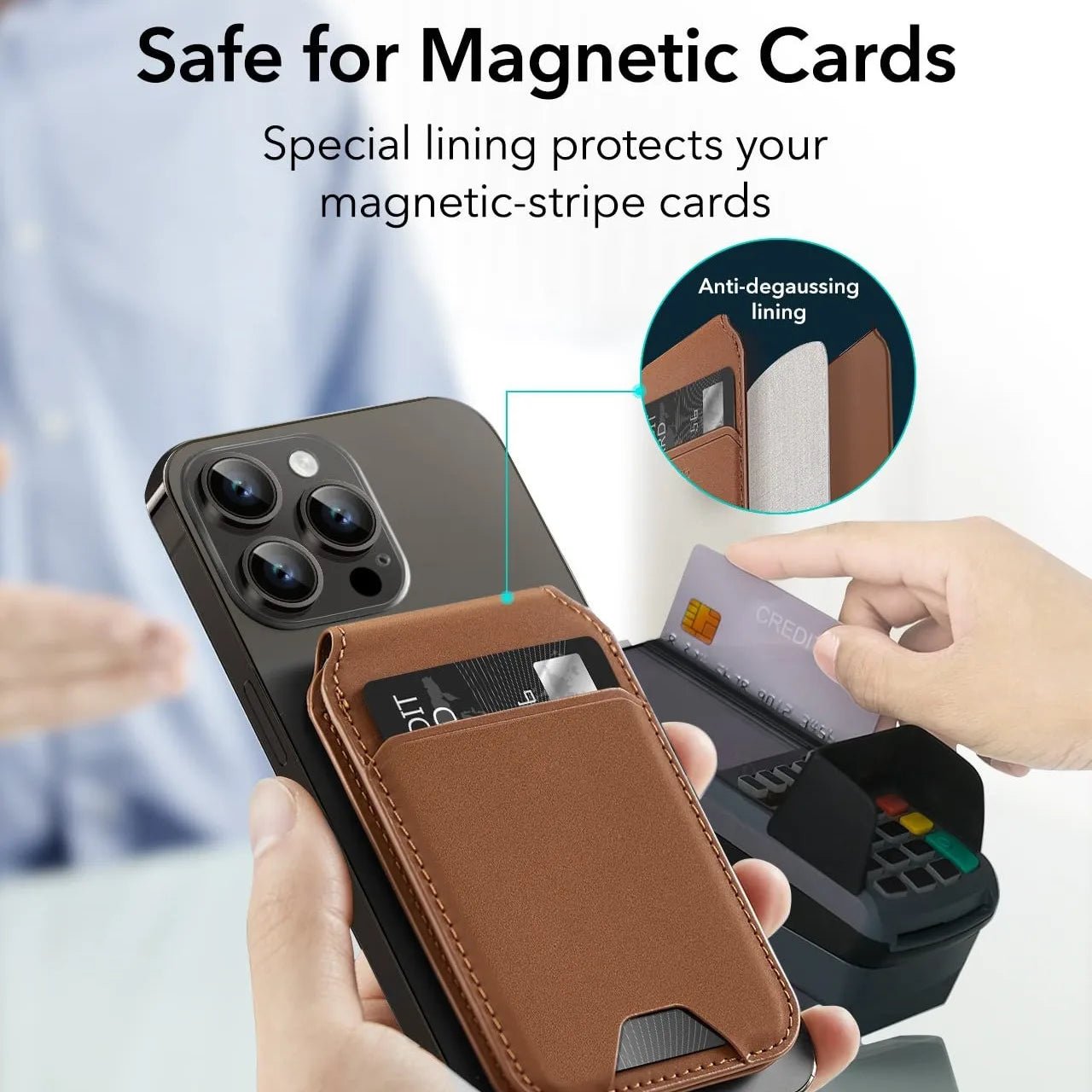 Magnetic Card Case Holder for iPhone MagSafe - ZNOVOTECH