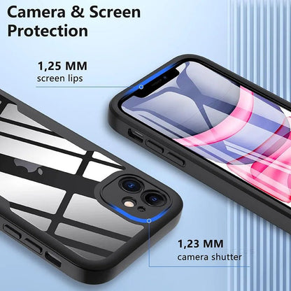 Magnetic Tempered Glass Shock Proof Case | 360° Full - Body Protection for iPhone 11, 12, 13, and More - ZNOVOTECH