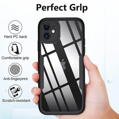 Magnetic Tempered Glass Shock Proof Case | 360° Full - Body Protection for iPhone 11, 12, 13, and More - ZNOVOTECH