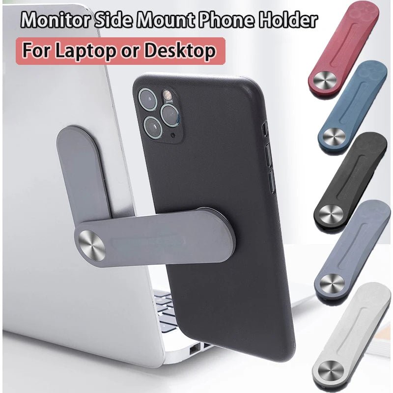 Monitor Side Mount Phone Holder | Universal Clip for Laptop or Desktop - ZNOVOTECH