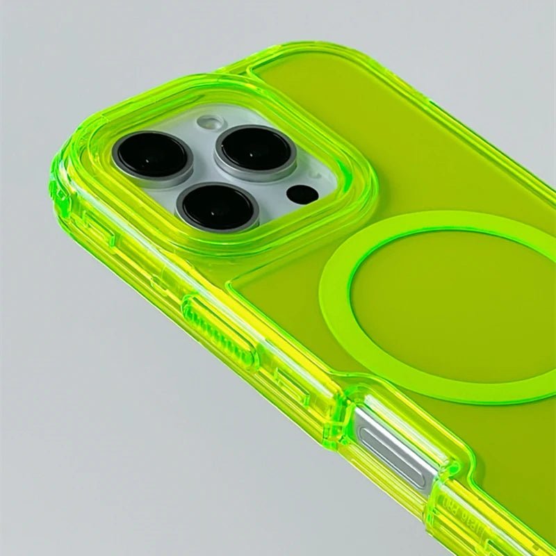 Neon Bumper Shockproof MagSafe Case | Clear Armor Cover - ZNOVOTECH