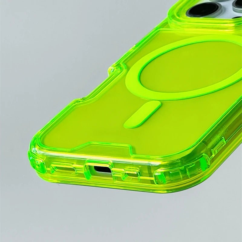 Neon Bumper Shockproof MagSafe Case | Clear Armor Cover - ZNOVOTECH