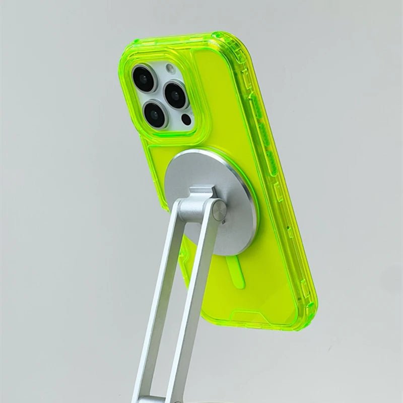 Neon Bumper Shockproof MagSafe Case | Clear Armor Cover - ZNOVOTECH