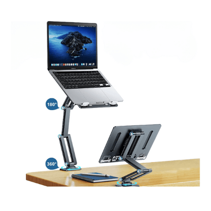 Oatsbasf Ergonomic Adjustable Laptop Stand | Integrated Design with No Installation Required - ZNOVOTECH