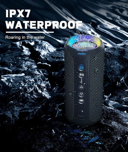 Ortizan Waterproof Wireless Speaker with RGB Lights - ZNOVOTECH