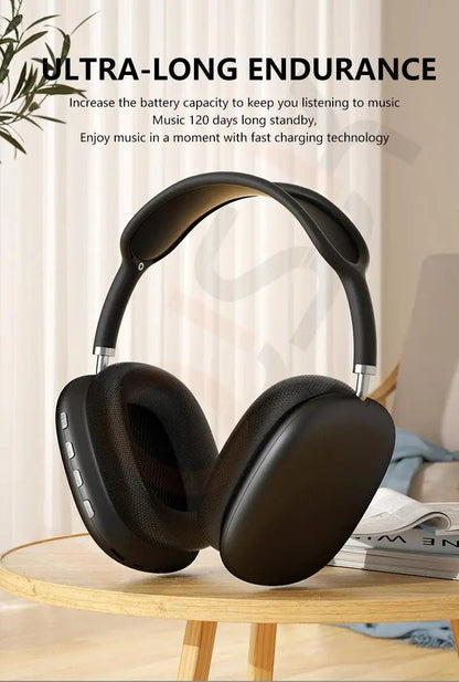 Original Pro Max Air Wireless Bluetooth Headphones Noise Cancelling Earphones Mic Pods Over Ear Sports Gaming Headset