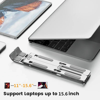 Portable Adjustable Laptop Stand | Ergonomic Aluminum Foldable Laptop Holder - ZNOVOTECH