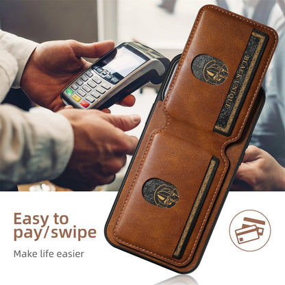 Premium Leather Wallet Phone Case – Magnetic Kickstand & Card Holder - ZNOVOTECH